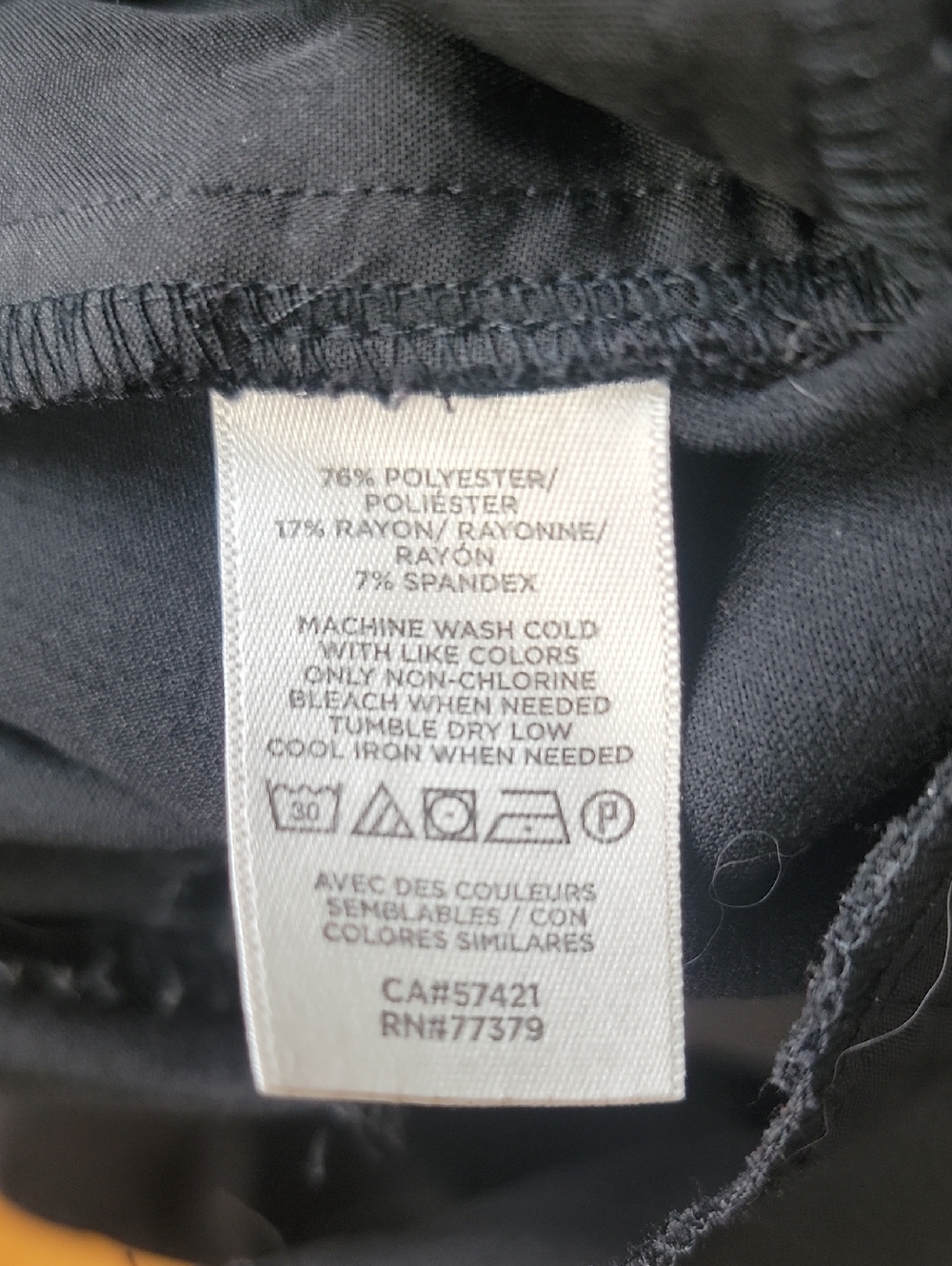 ANN TAYLOR FACTORY Black Stretch Straight Leg Cropped Ankle Office Dress Pant 12 - Picture 7 of 7